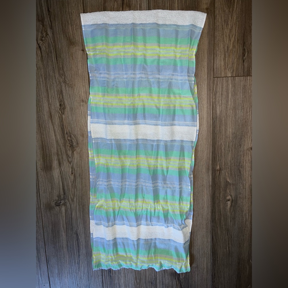 GAP Striped Green and Blue Infinity Scarf